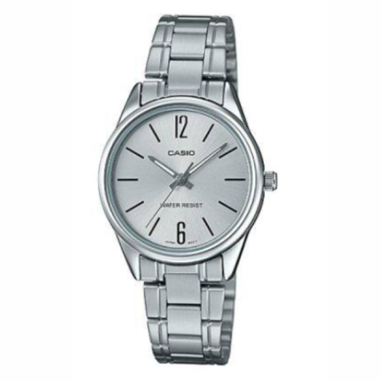 Casio General LTP-V005D-7B Silver Stainless Steel Band Women Watch